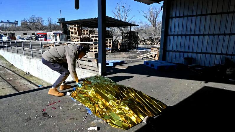 Ataque com drone russo em Kharkiv