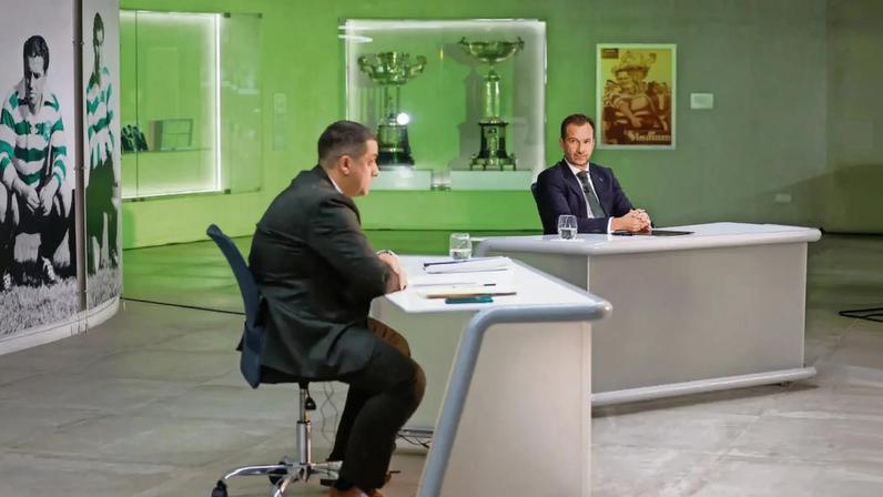 Bruno Sá e Frederico Varandas debateram em direto na Sporting TV