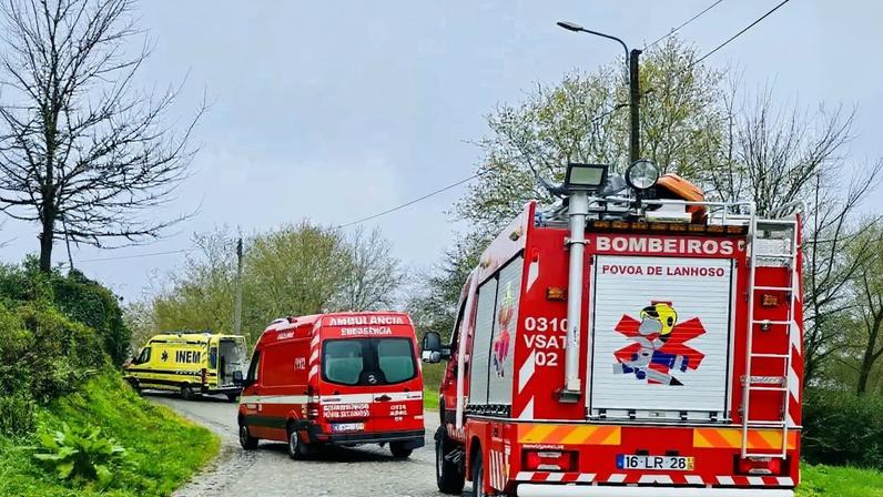 Colisão na Póvoa de Lanhoso deixa mulher gravemente ferida