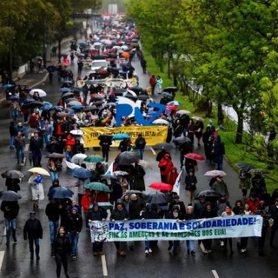 Centenas manifestam-se em Lisboa contra o conflito no Médio Oriente