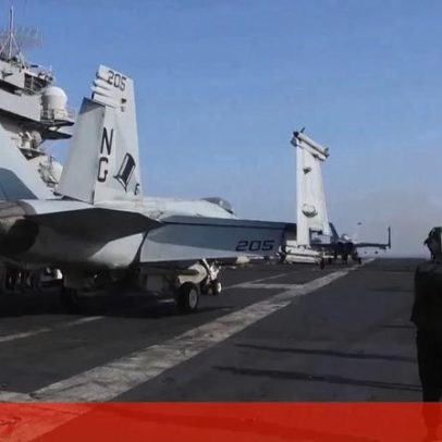 EUA divulgam imagens de caças e mísseis usados nos ataques contra o Irão