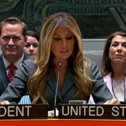 Melania Trump preside reunião do Conselho de Segurança da ONU