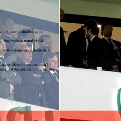 Varandas e Villas-Boas separados na tribuna durante Sporting-Porto