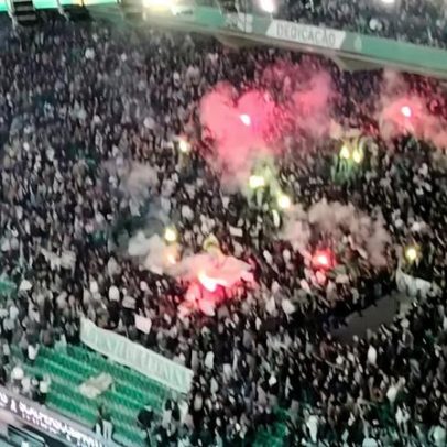 Anúncio de quase 50 mil em Alvalade e reação da Juve Leo com pirotecnia