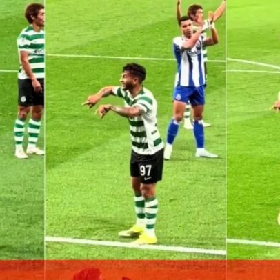 Gesto de Luis Suárez no clássico visto de outro ângulo