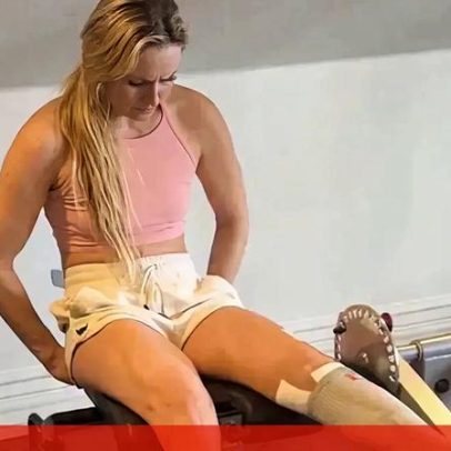 Lindsey Vonn continua recuperação rápida e já consegue levantar