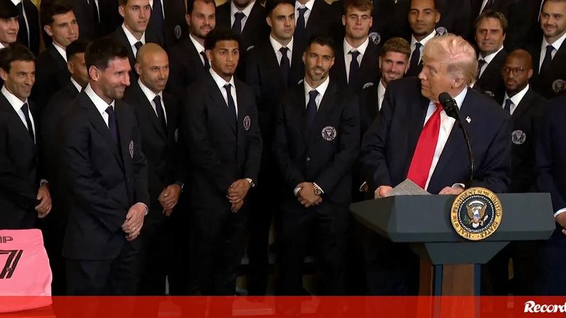 «Vieste, ganhaste e isso é algo muito difícil»: Trump parabeniza Messi na Casa Branca por conquista da MLS
