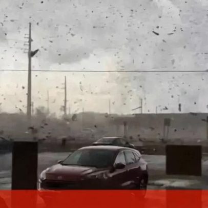 Tornado atravessa cidade nos EUA, deixando rasto de destruição