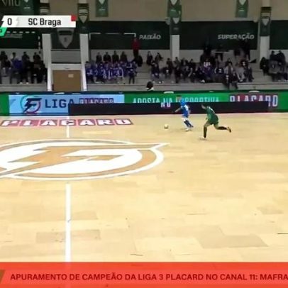 Guarda-redes do Sp. Braga marca golo extraordinário e deixa colegas surpreendidos