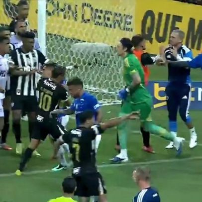 Final do Campeonato Mineiro termina com confrontos entre jogadores