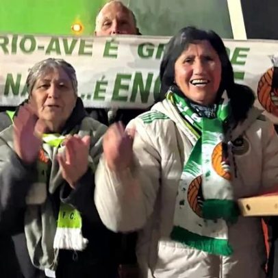 Rio Ave oferece pizzas aos adeptos que viajaram até Tondela