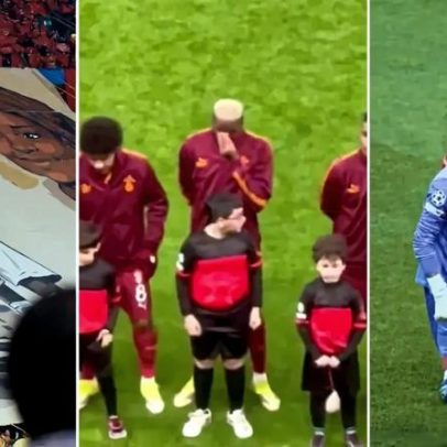 Osimhen emocionado com homenagem dos adeptos do Galatasaray à mãe falecida