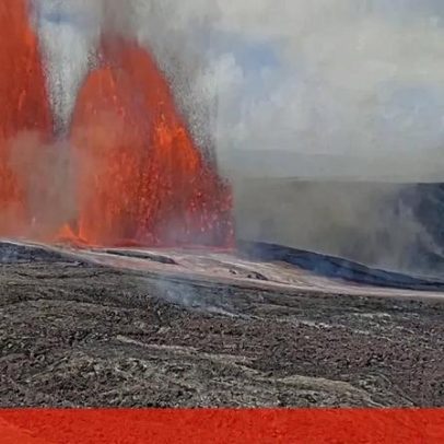 Vulcão Kilauea entra em erupção e lança lava a até 300 metros de altura