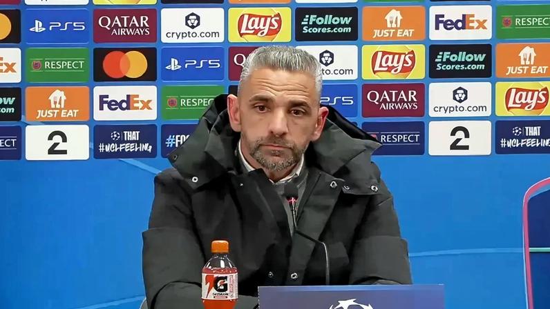 Treinador do Sporting após a derrota com o Bodo/Glimt