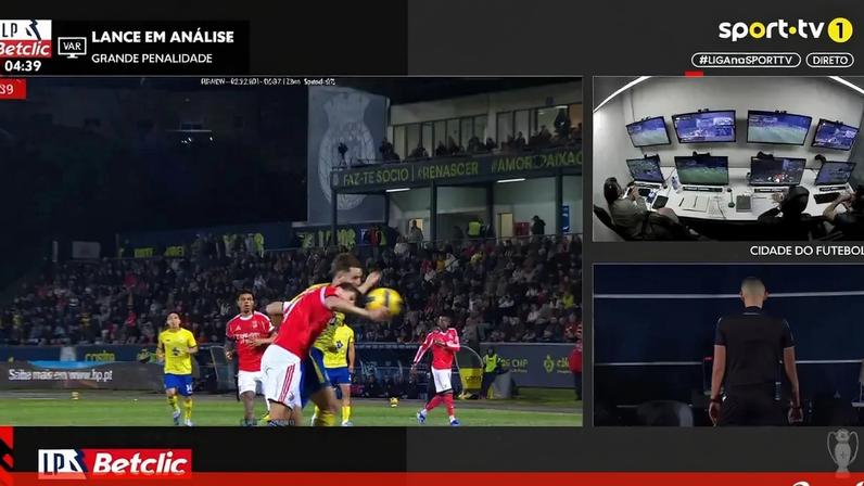 Penálti decide vitória do Arouca sobre o Benfica por braço não natural