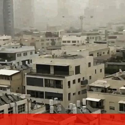 Novas imagens mostram tempestade de areia a varrer zonas do Oriente Médio