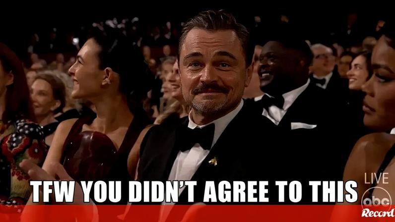 O momento em que é criado um 'meme' em direto com Leonardo DiCaprio durante os Óscares