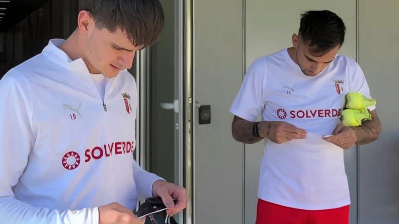 Plantel do Sp. Braga recebe mensagens especiais antes do jogo de amanhã