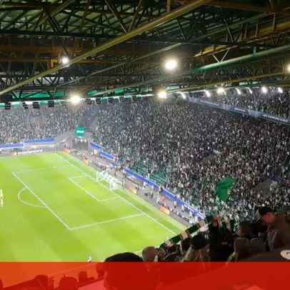 Alegria em Alvalade na reação ao golo de Pote