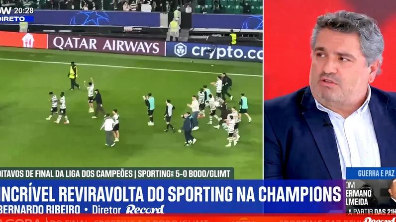 Sporting derrota Bodo/Glimt de forma expressiva, com relva diferente