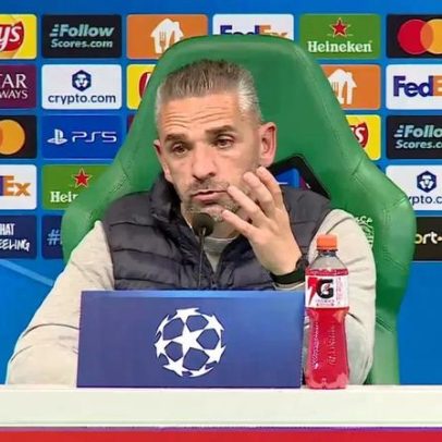 Rui Borges sobe o tom na conferência do Sporting
