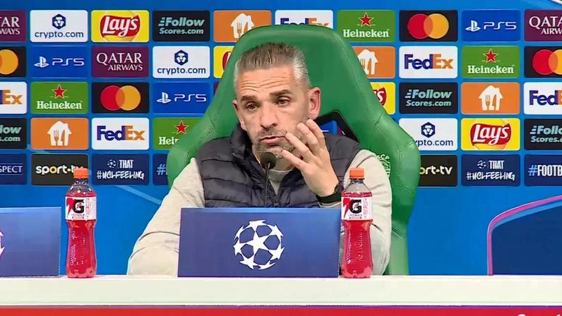Rui Borges sobe o tom na conferência do Sporting