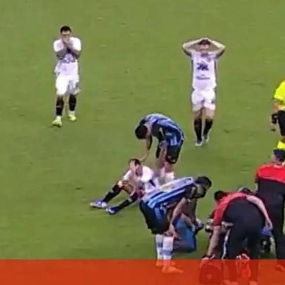 Lesão de jogador do Grêmio deixa equipa em alerta