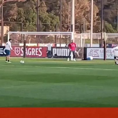 Imagens de Ricardo Velho no treino da Seleção Nacional