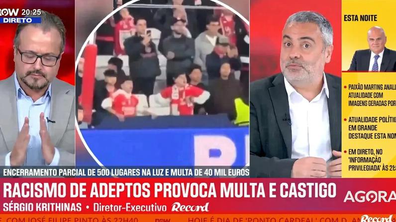 Sérgio Krithinas: «Aos olhos da opinião pública, a UEFA vai ter de castigar Prestianni»