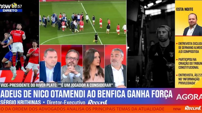 Análise de Sérgio Krithinas, Vítor Pinto e Vítor Almeida Gonçalves no programa 'Record na Hora' no Now