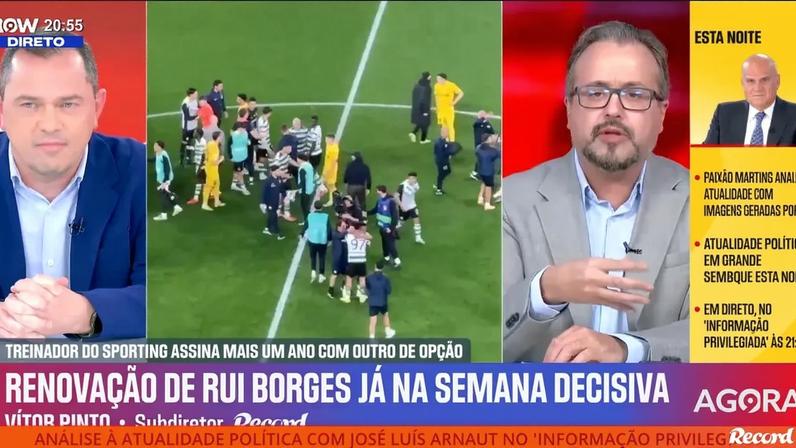 Vítor Pinto aprova a renovação de Rui Borges: «Ruben Amorim ficou duas vezes em 4.º lugar...»