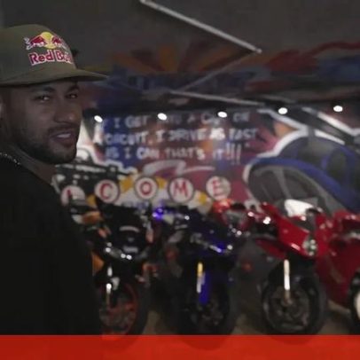 Neymar revela na série de YouTube ter coleção de motos, mas não sabe andar