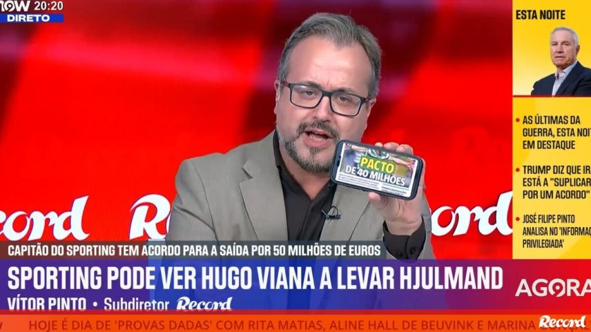 Hjulmand associado ao Manchester City: Vítor Pinto recorda pacto de 40 milhões entre Sporting e o capitão