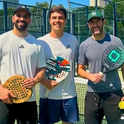 Rúben Amorim e Hugo Viana voltam a treinar juntos num clube de padel
