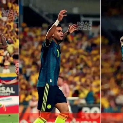 Reação de Luis Díaz após falha de Suárez frente à Croácia