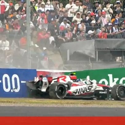 Bearman falha ultrapassagem e despista-se com Colapinto no GP do Japão