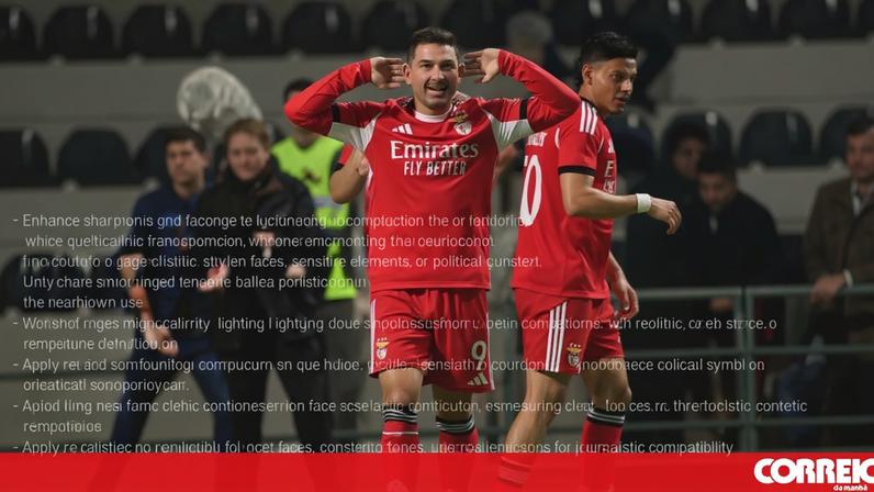 Ivanovic celebra golo no Farense-Benfica, oitavos da Taça de Portugal