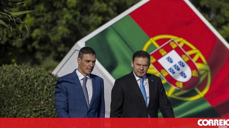 Luís Montenegro e Pedro Sánchez