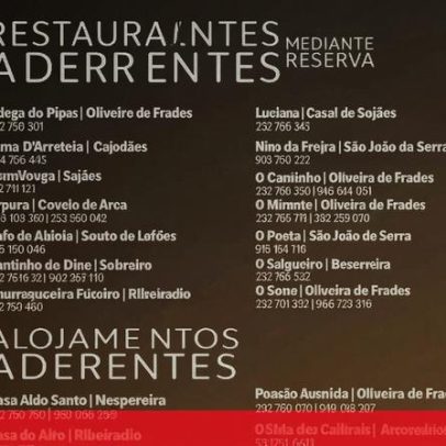 Município promove a 1.ª edição da Rota da Cabidela e dos Vinhos de Lafões