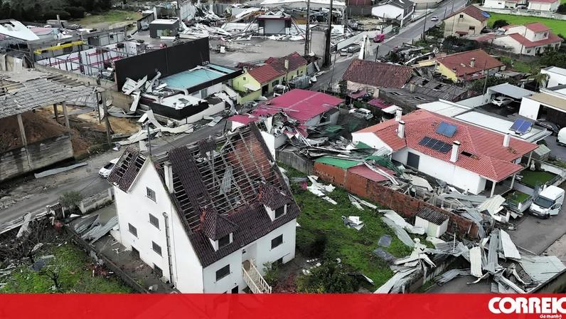 Destruição na localidade de Barracão, Pombal
