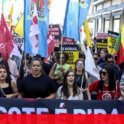 Centenas de jovens protestam contra pacote laboral e precariedade prolongada