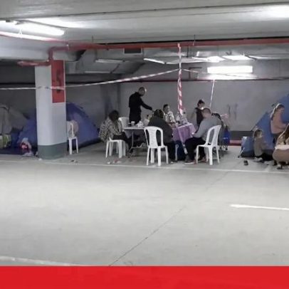 Israelitas refugiam-se em parques de estacionamento subterrâneos segundo dia