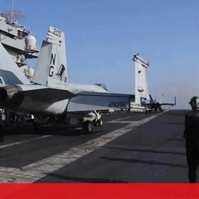 EUA publicam imagens de caças e mísseis usados em ataques ao Irão