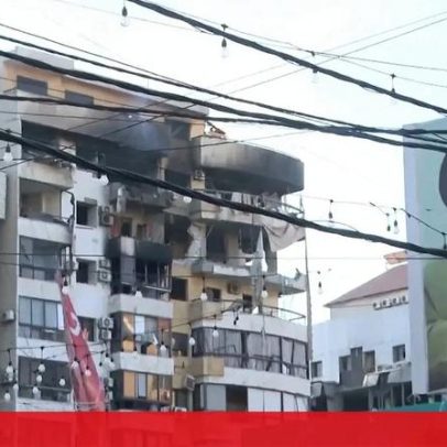 Ataque israelita provoca destruição no sul de Beirute