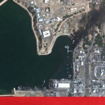 Satélite mostra destruição na residência de Khamenei e em base naval iraniana