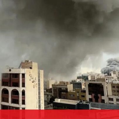 Explosões e nuvens de fumo atingem várias zonas de Teerã