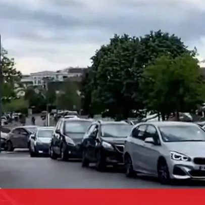 Filas para abastecimento em França devido ao conflito no Oriente Médio