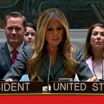 Melania Trump preside reunião do Conselho de Segurança da ONU sobre paz