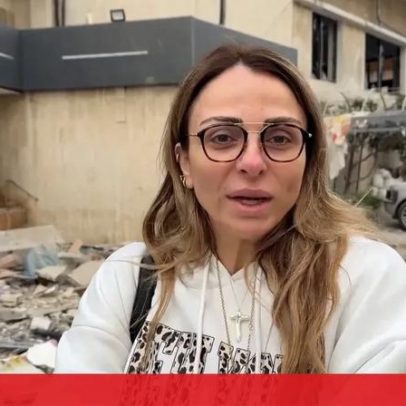Mulher recorda destruição de hotel em Beirute após ataque com míssil