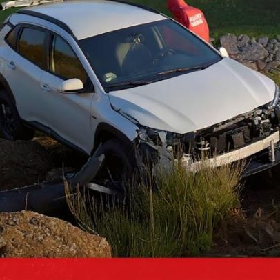 Mulher fica ferida após despiste de carro em Arouca
